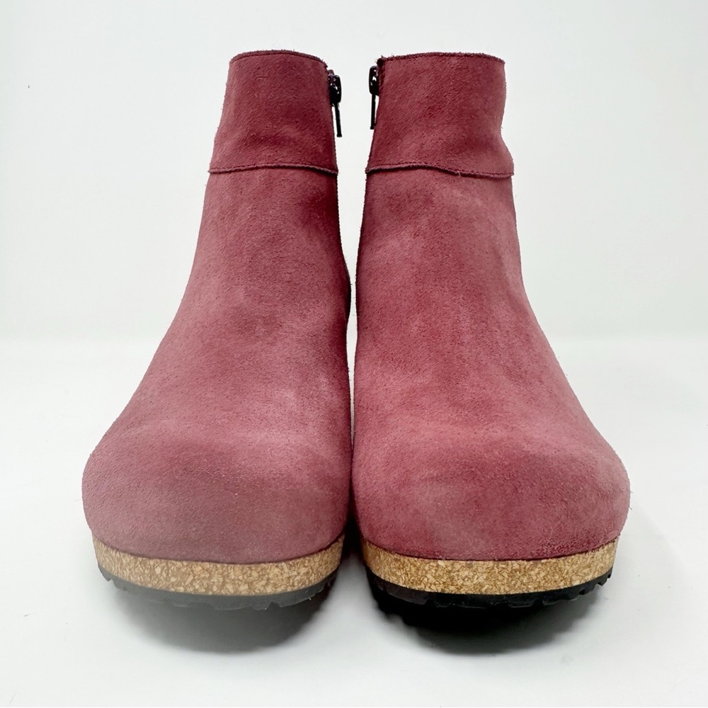 Birkenstock Mauve Wedge Ankle Booties - Picture 2 of 11